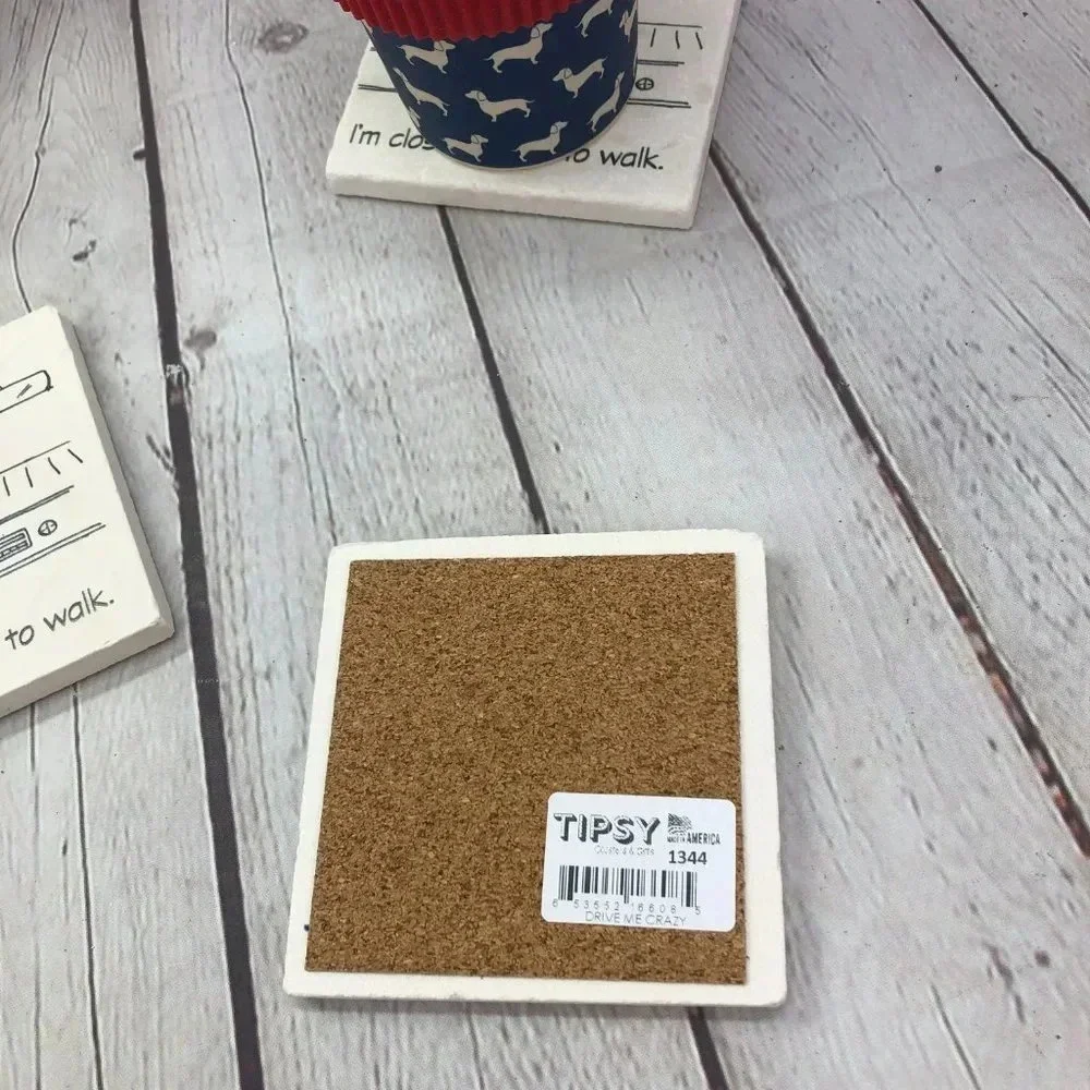 Coasters DRIVE ME CRAZY DRINK COASTER set of 4